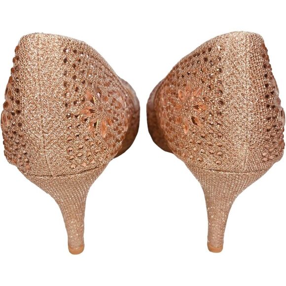 Mila Lady | Champagne Crystal Gemstone Pumps (Sparkle) Size 10 US | EUC - Picture 7 of 11